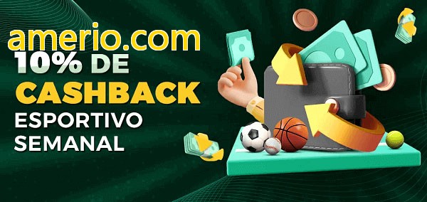 10% de bônus de cashback na amerio.com