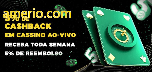 Promoções do cassino ao Vivo amerio.com